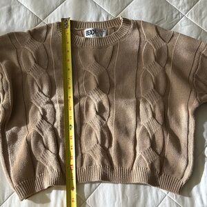 Beachriot sz small cable cropped sweater nwot